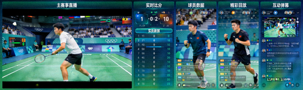 多画面体育赛事直播实况截图，展示赛场窗口功能